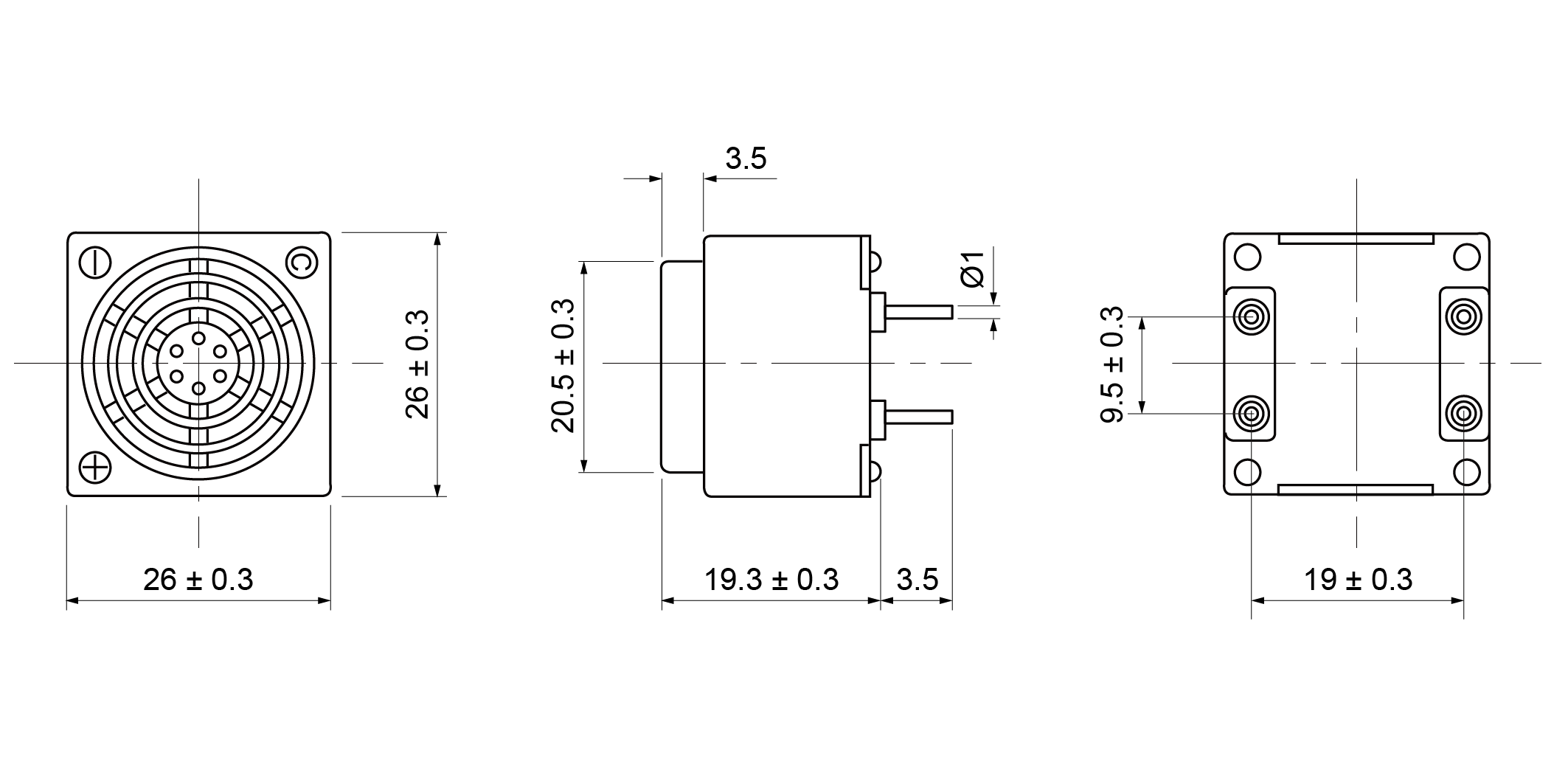 MEB2620-B12P4 Mechanical Drawing